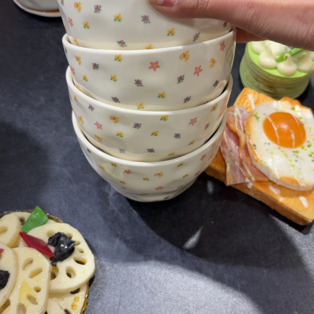 瓷四个5寸微瑕特价不影响使用