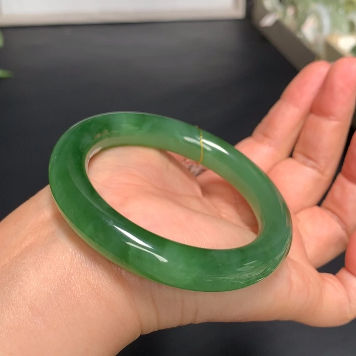和田玉手镯未镶嵌56