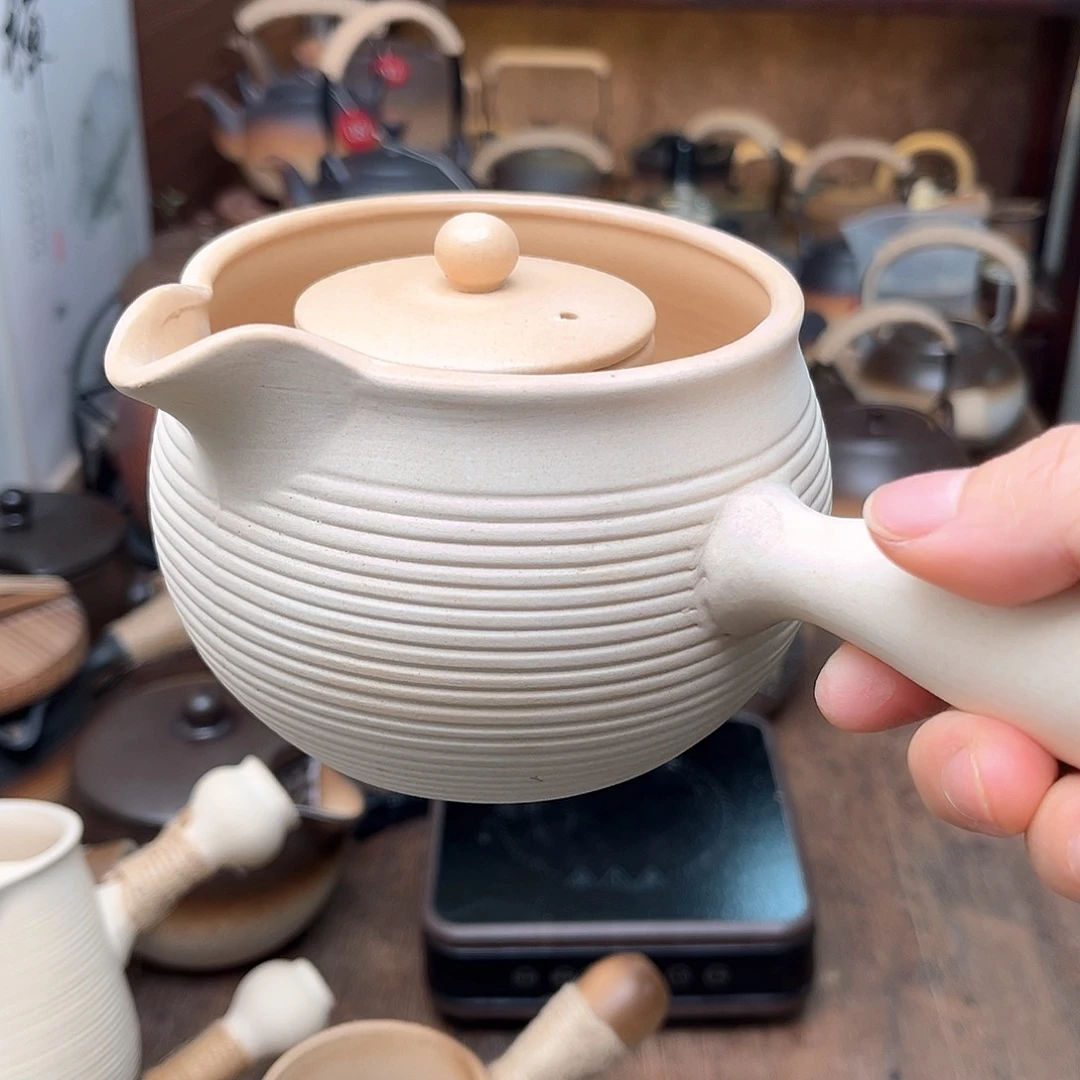 侧把煮茶壶带内胆白泥123123133