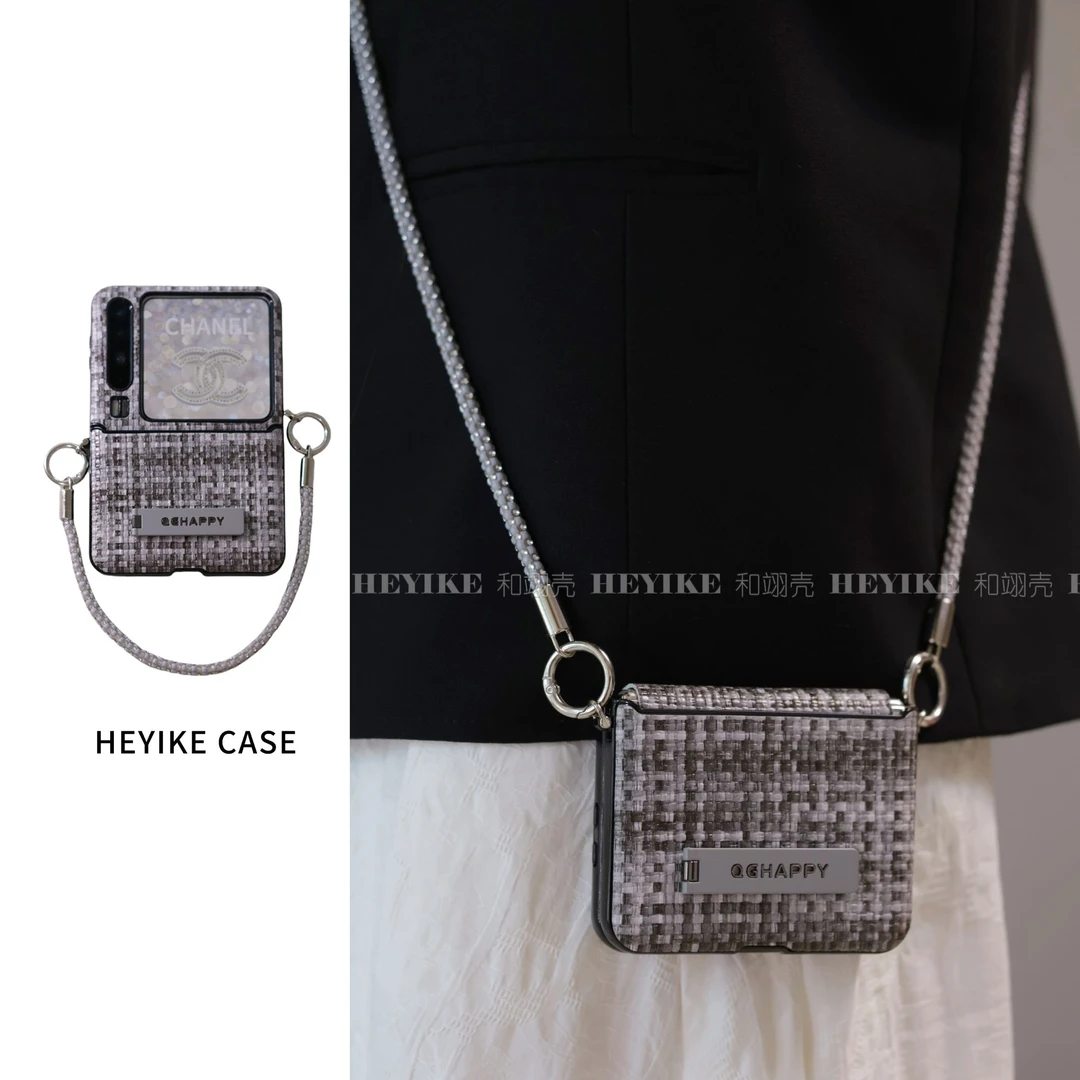 新款高级灰适用华为purax手机壳折叠中轴斜挎pocket2