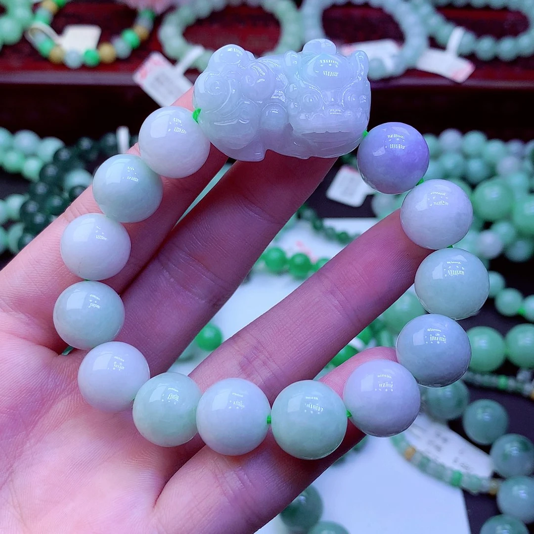 翡翠未镶嵌毛衣链