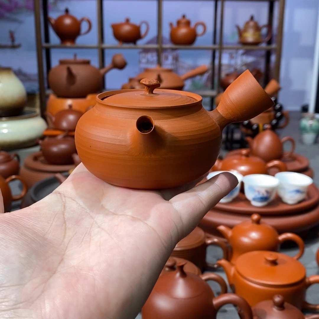 紫砂茶壶邱植荣急须侧把120cc