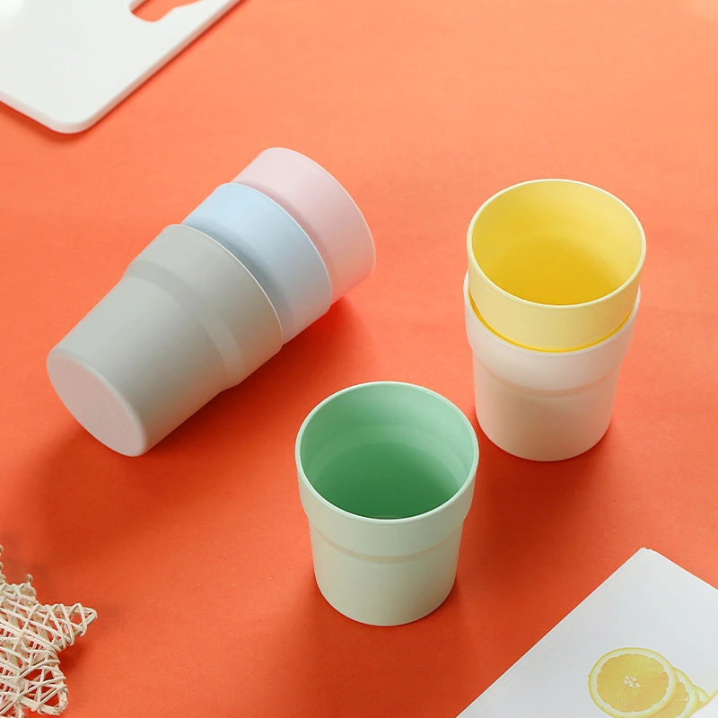 6个装新款马卡龙色系六色防摔户外创意简约旅行便携环保磨砂杯