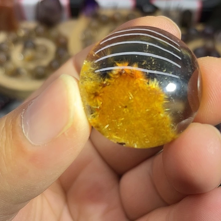 发晶未镶嵌吊坠(不含链)钛晶花吊坠