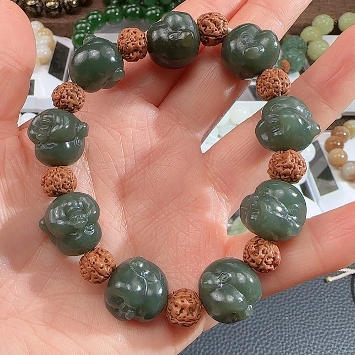 和田玉手串未镶嵌