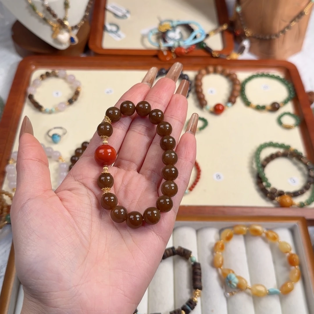 和田玉手串未镶嵌3**、