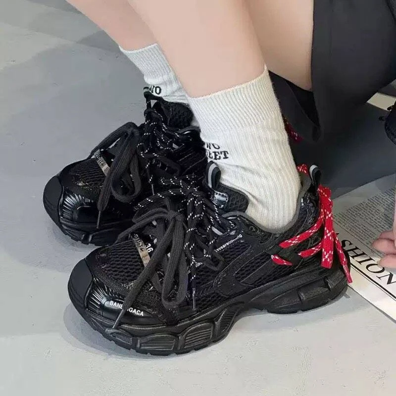 老爹鞋黑色百搭时尚厚底