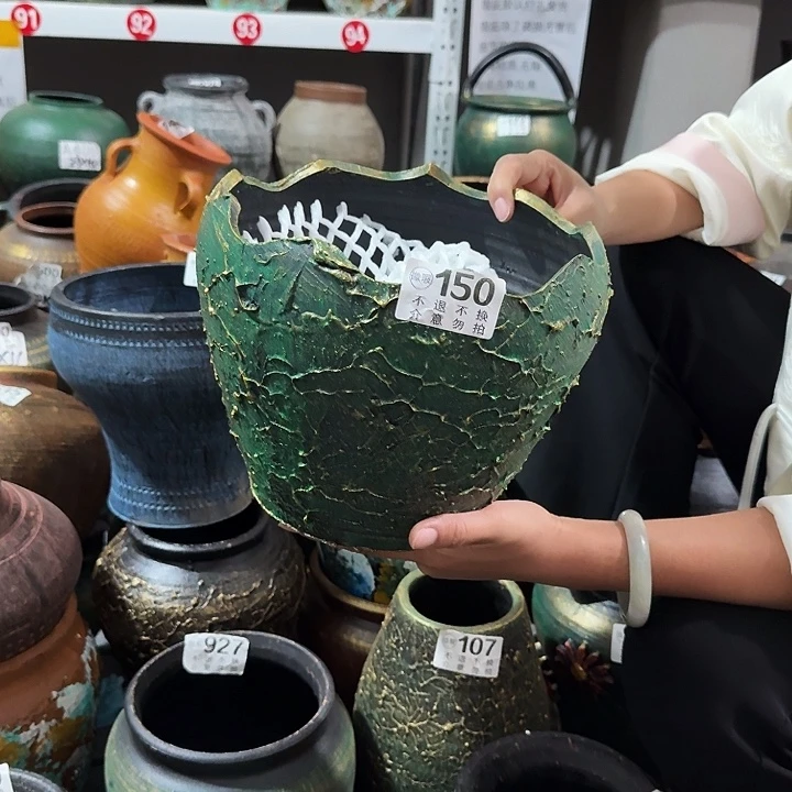 瑕疵金绿蛋壳150高度17口径20