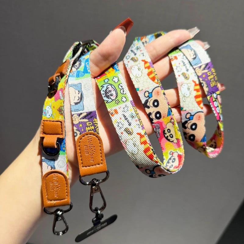 米奇小新手机挂绳挂脖斜挎背带宽版可调节电话绳防丢摔多功能挂链