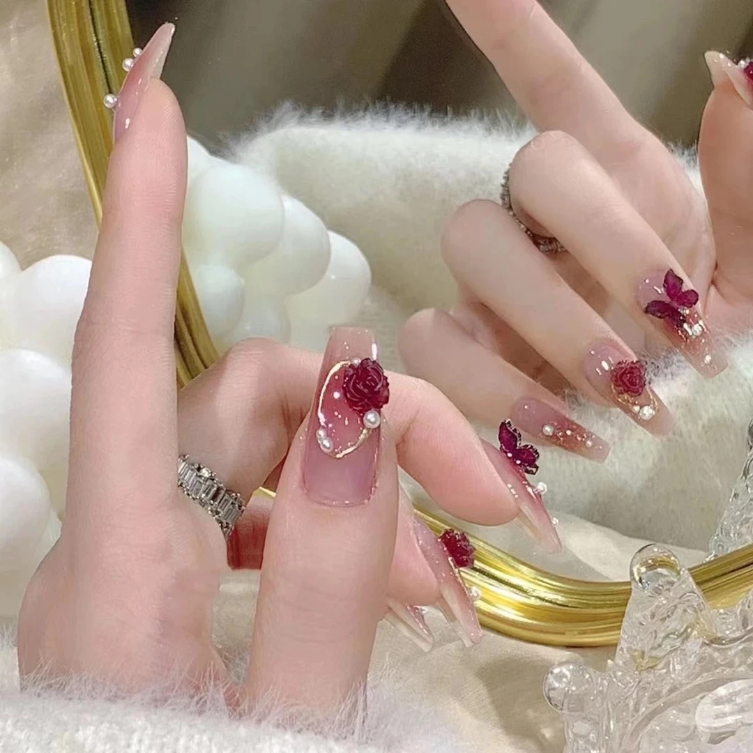 纯手工穿戴甲.下单备注编码+昵称.No退No换.