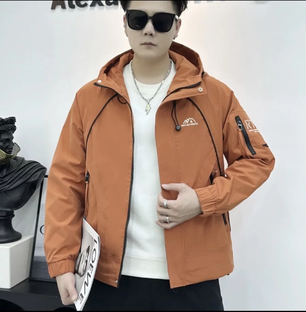 【武汉专场】06新款时尚潮流男士大口袋爆款冲锋衣夹克立领外套