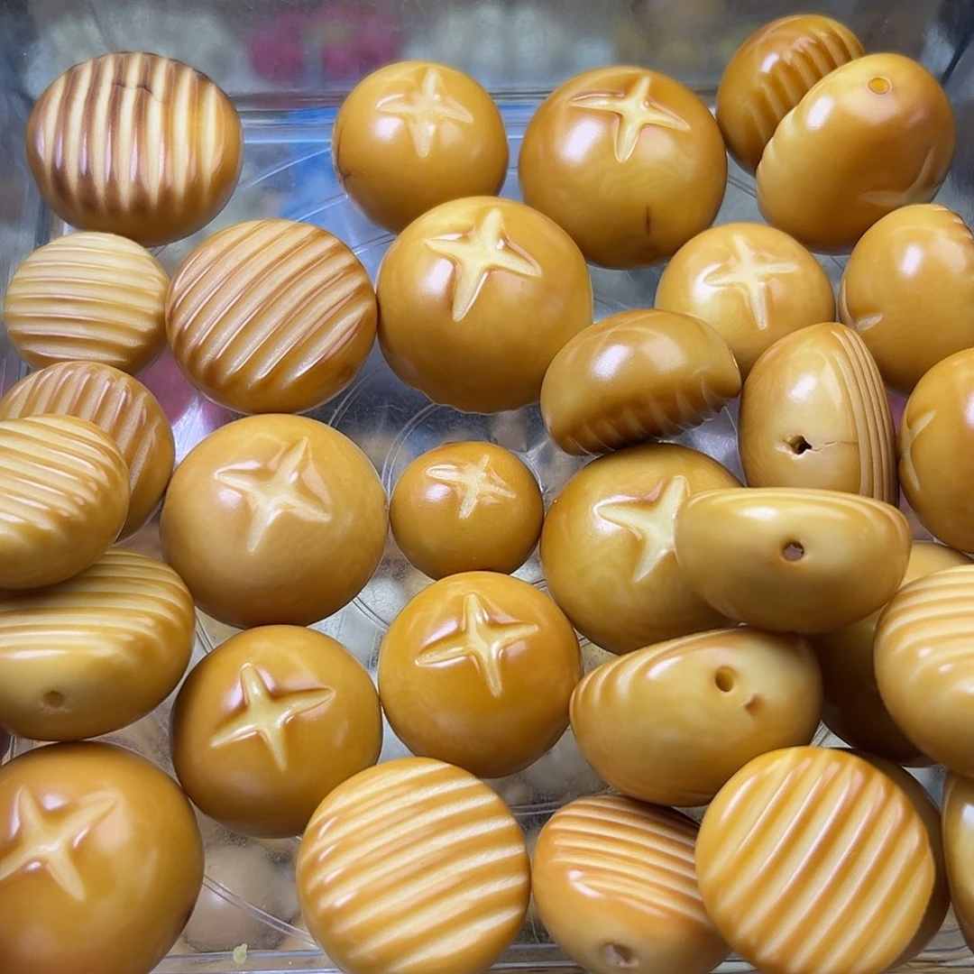 菩提根/象牙果吊坠微瑕炭烤香菇包10颗大尺寸