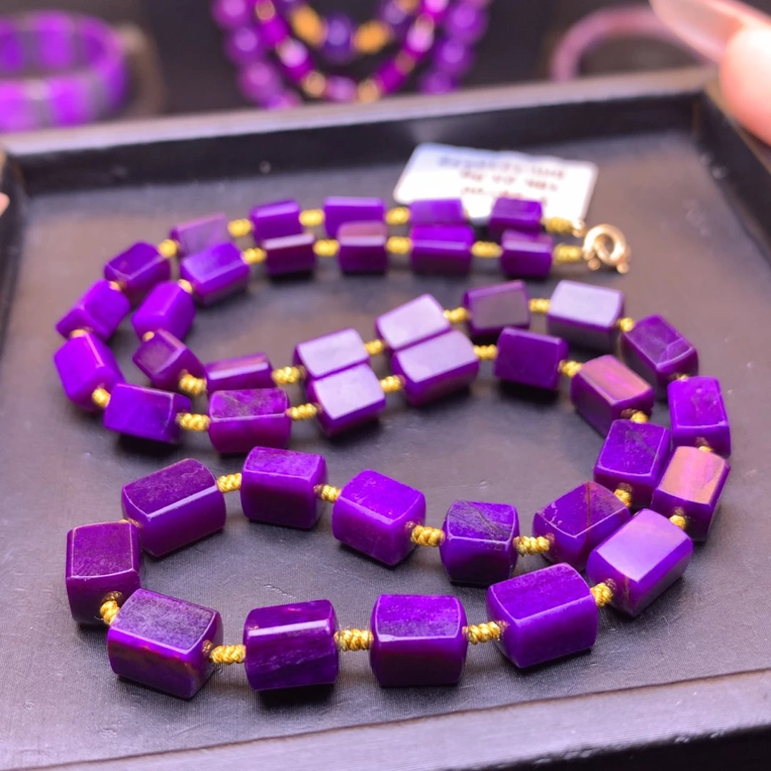 苏纪石（舒俱来）18K金镶嵌项链