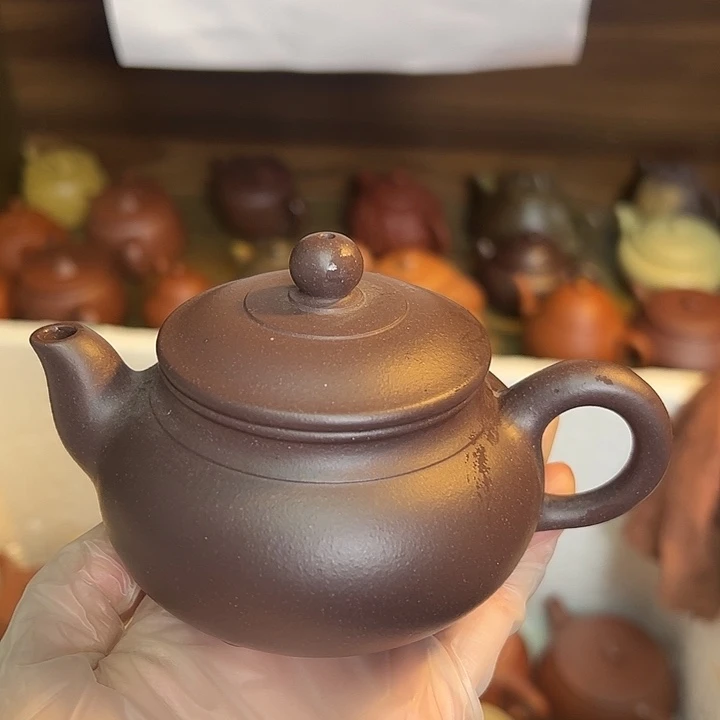 紫砂茶壶宜兴紫砂壶紫泥200