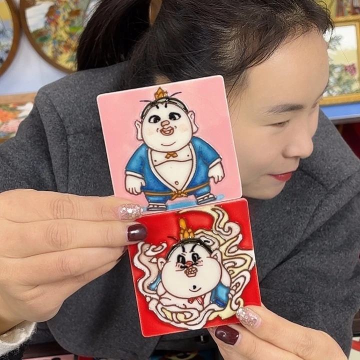 瓷板画瓷板画7.5/7.5冰箱贴