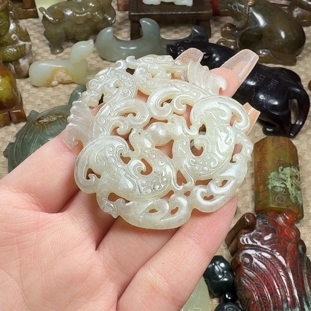 白玉菩提吊坠挂件