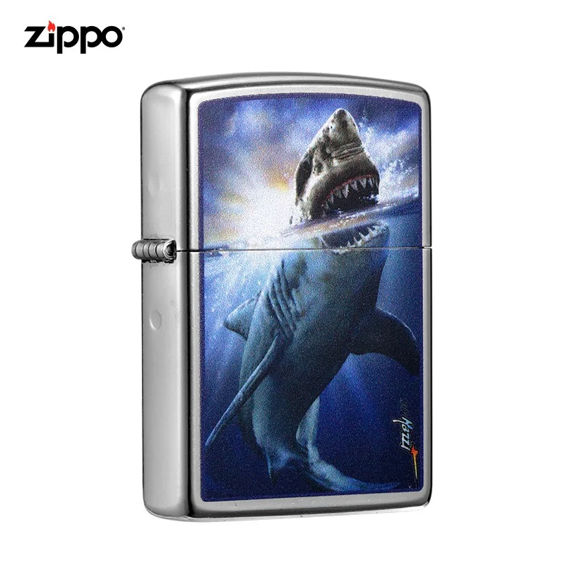 Zippo打火机美国 29568 深海白鲨 美版原版 MBJ1