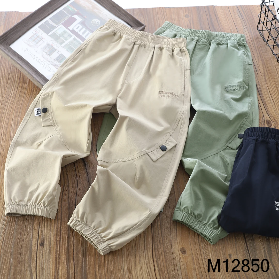 【MIEVEDUCK】儿童夏季锦纶速干裤防蚊裤休闲中大童工装裤12850