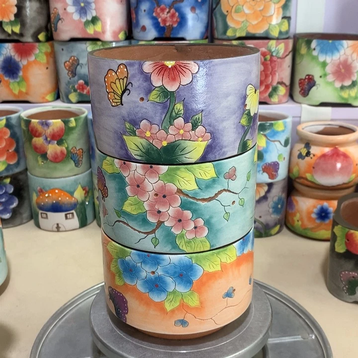 正品花盆，手绘花盆