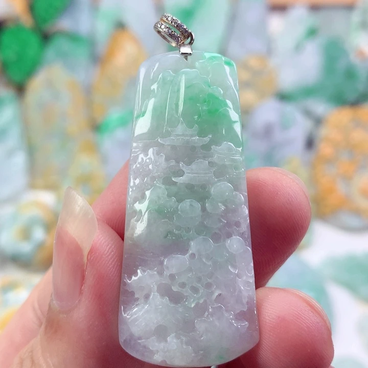 翡翠未镶嵌吊坠(不含链)