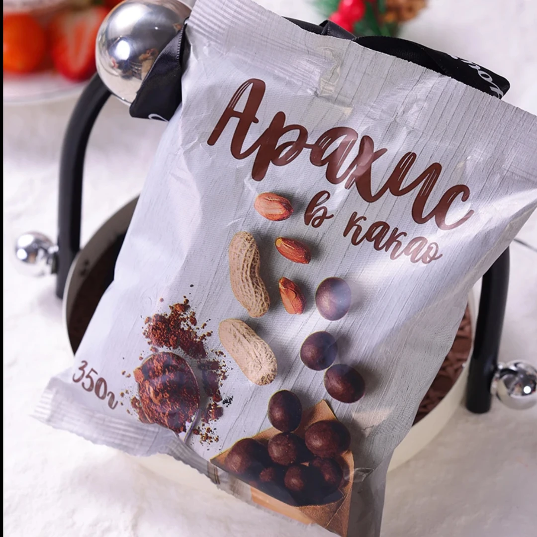 进口柳波维牌可可花生巧克力糖休闲零食喜糖350克/袋