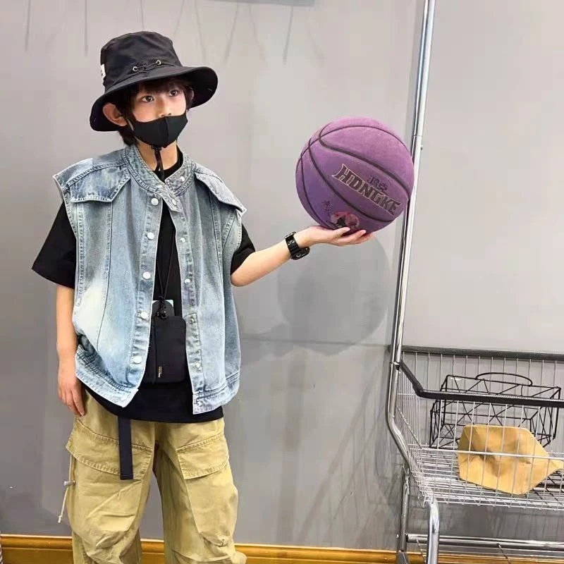 E358男童秋季毛线马甲2024新款洋气款