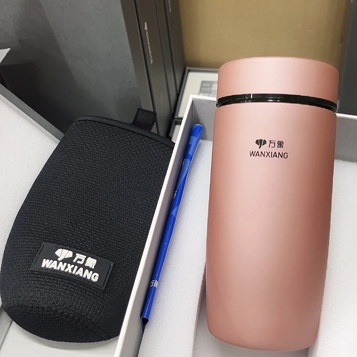万象保温杯f95-360粉杯套