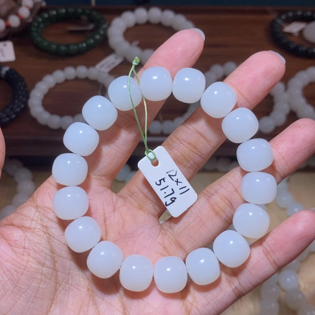 和田玉手串未镶嵌w