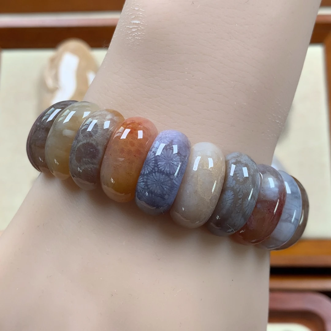 未镶嵌果冻多宝月牙600/个。14硅化珊瑚（珊瑚玉）