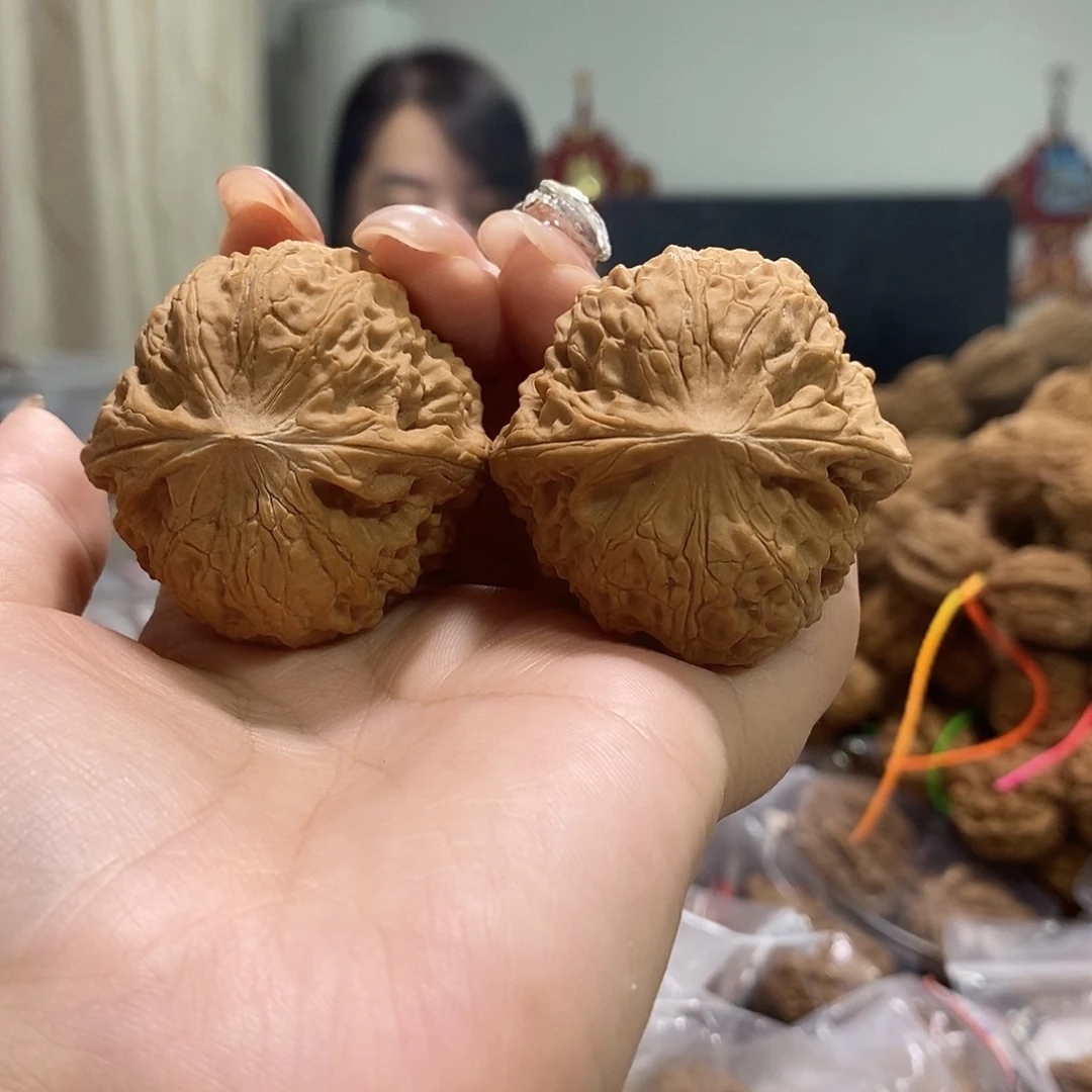 把件文玩核桃43大团圆有黄尖