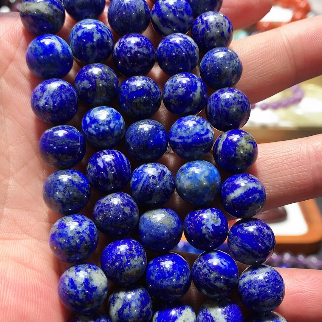 未镶嵌手串玛瑙/玉髓卡12一条原矿青金散珠