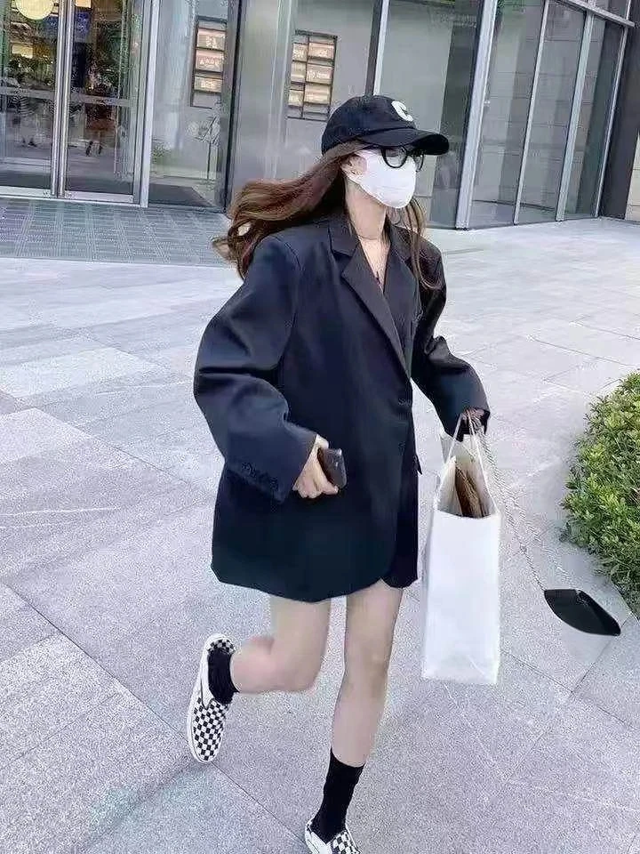 秋季新款大码9116欧若风韩版时尚洋气舒适高级感休闲西服外套