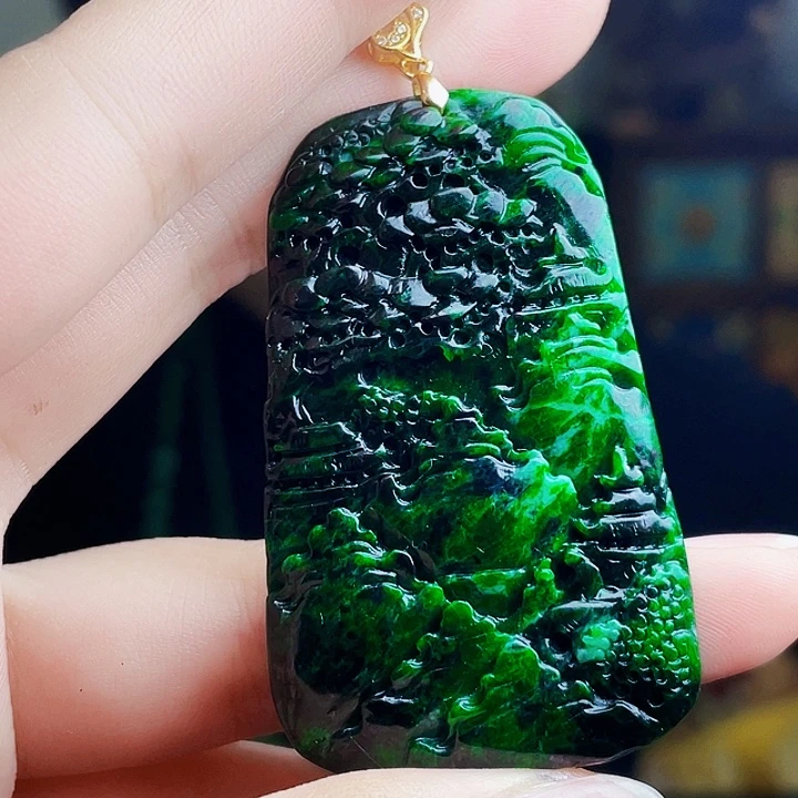 翡翠银S925镶嵌颈饰多样性