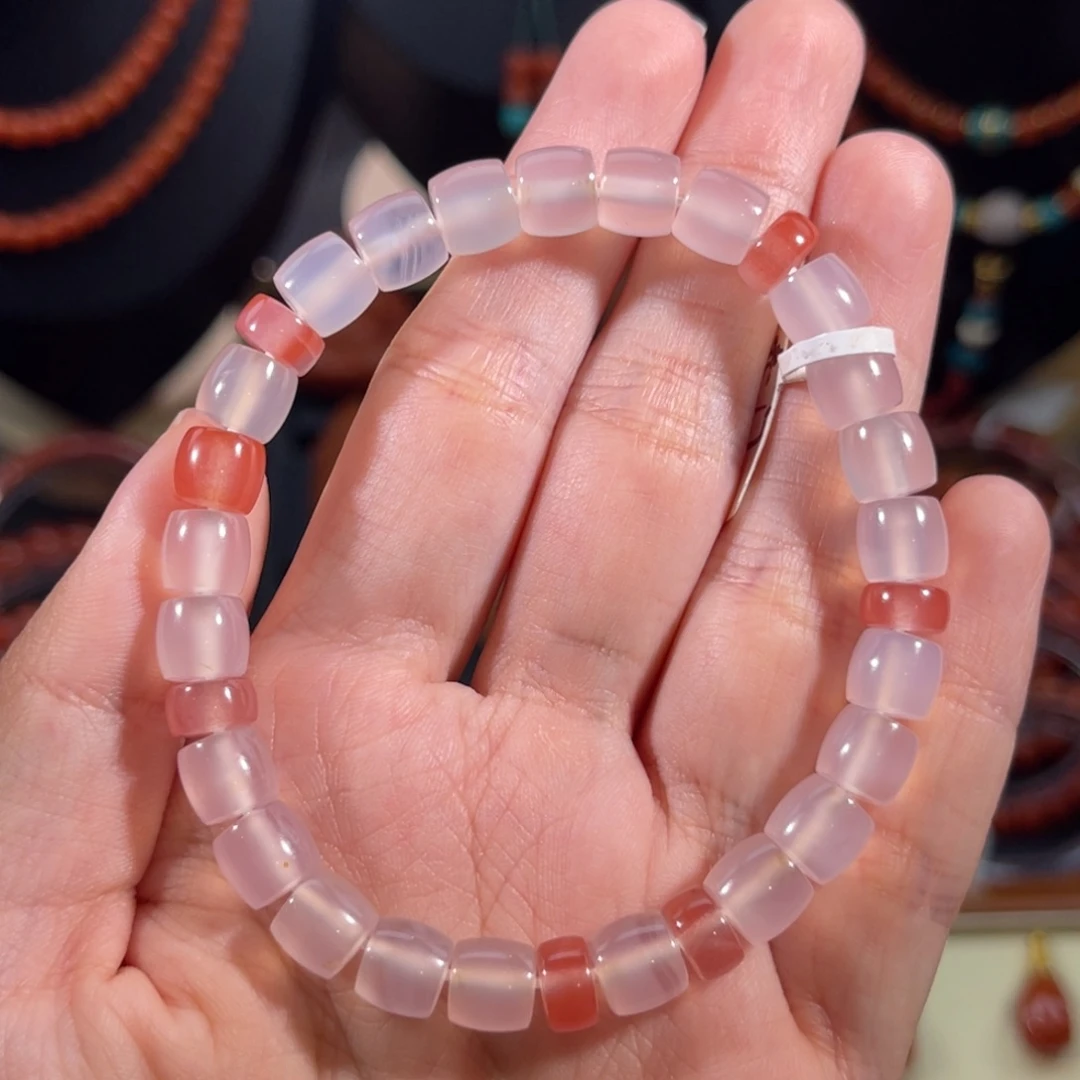 玛瑙/玉髓未镶嵌中洞子单圈7.3mm