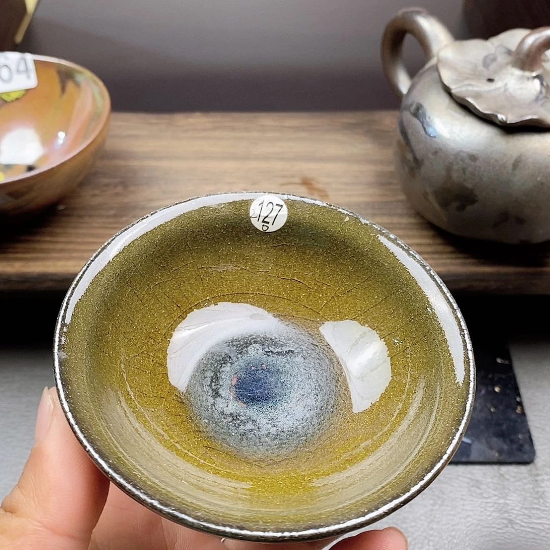 茶盏微瑕建盏主人杯子