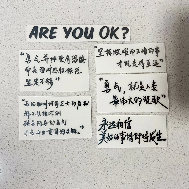 雷总雷军演讲励志语录AREYOUOK金属贴手机平板笔记本电脑耳机贴纸