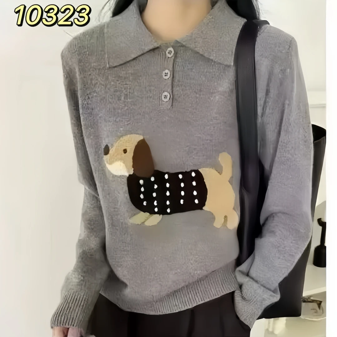 10323（部分无水洗唛，介意慎拍）  SANFAN新款针织衫