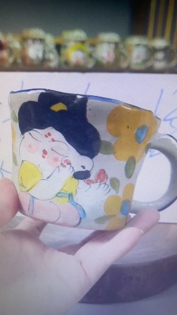 手工手绘高温釉下彩陶瓷