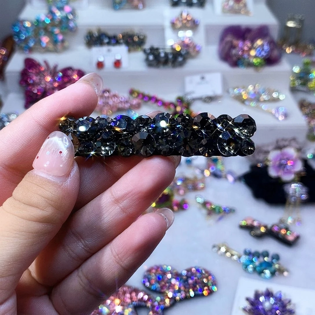 仿水晶铜合金发饰头饰发夹