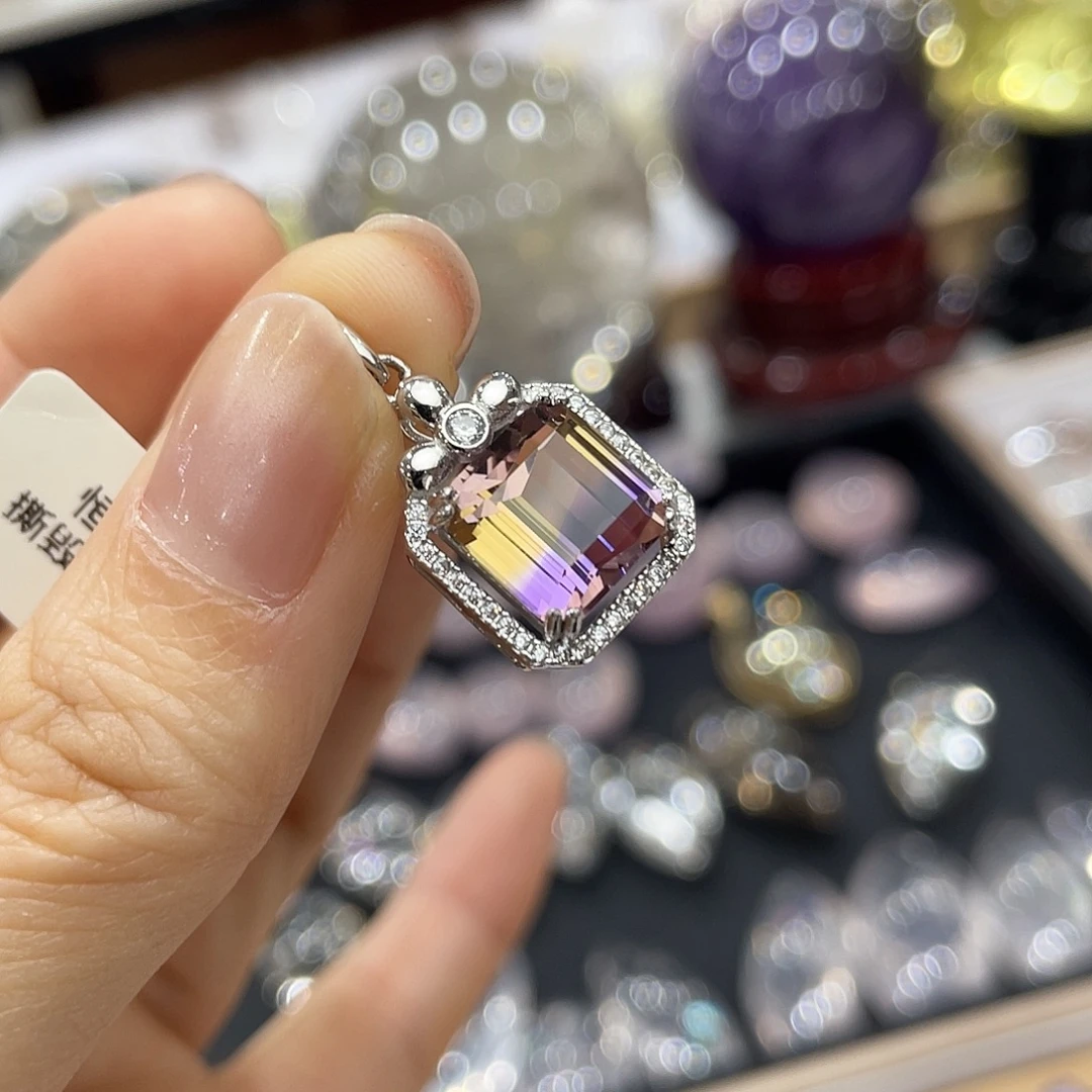 水晶珠宝半成品银S925镶嵌