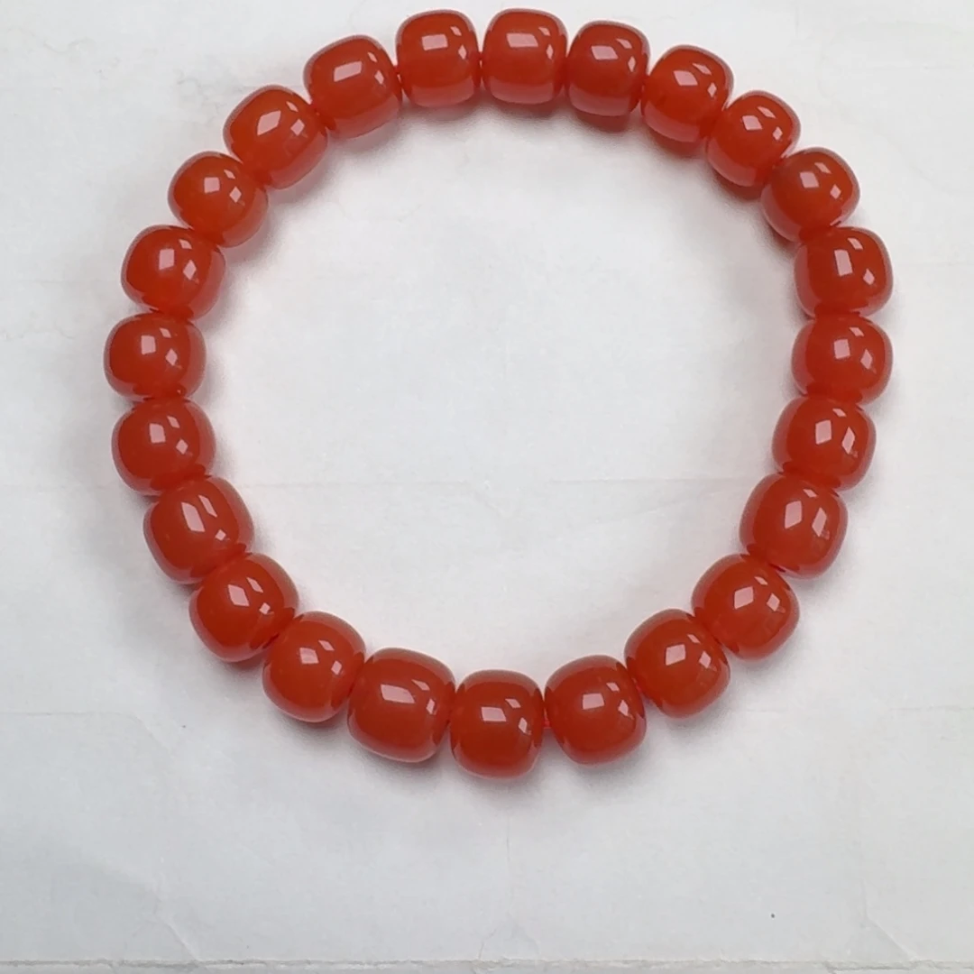 未镶嵌老型单圈8+南红玛瑙