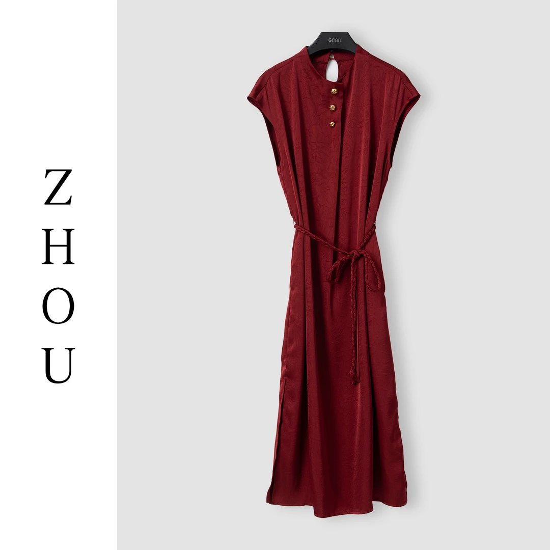 （周哥甄选）红色连衣裙-23414