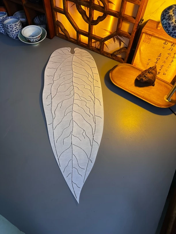 手绘绿植挂毯模板  绿植茶席模板 茶席模板 诺诺的茶周边