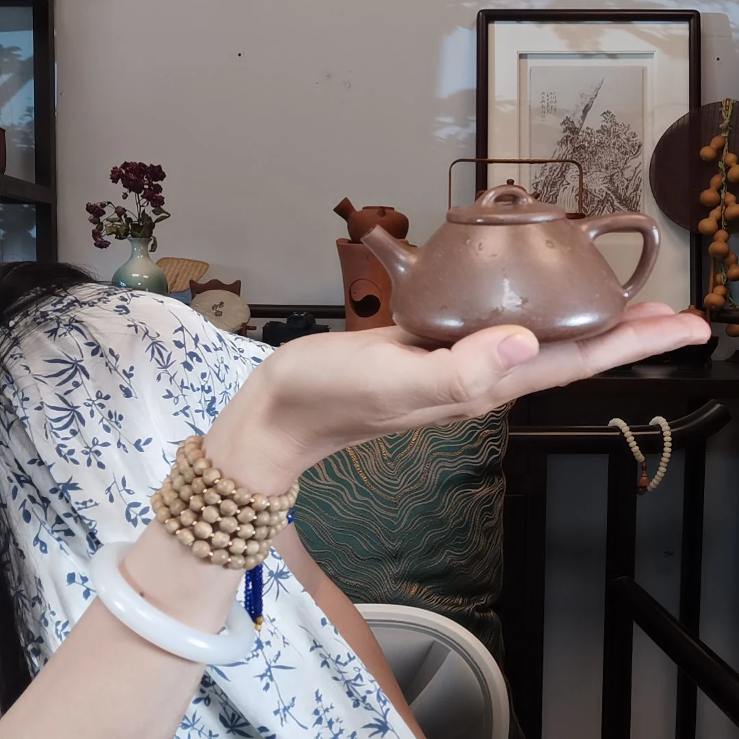 茶壶紫砂老*V子冶石瓢全手工