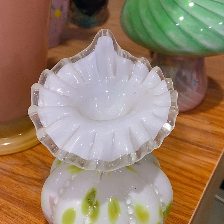 无铅玻璃琉璃花瓶高14口3