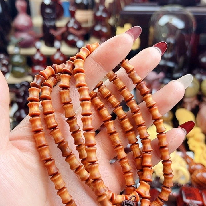 木崖柏竹节108珠子