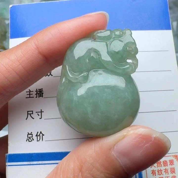 翡翠未镶嵌颈饰貔貅