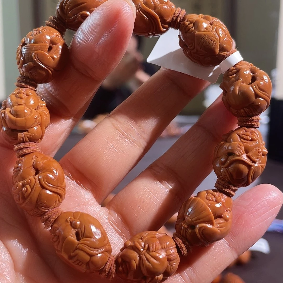 橄榄核手串/手链镂空弥勒