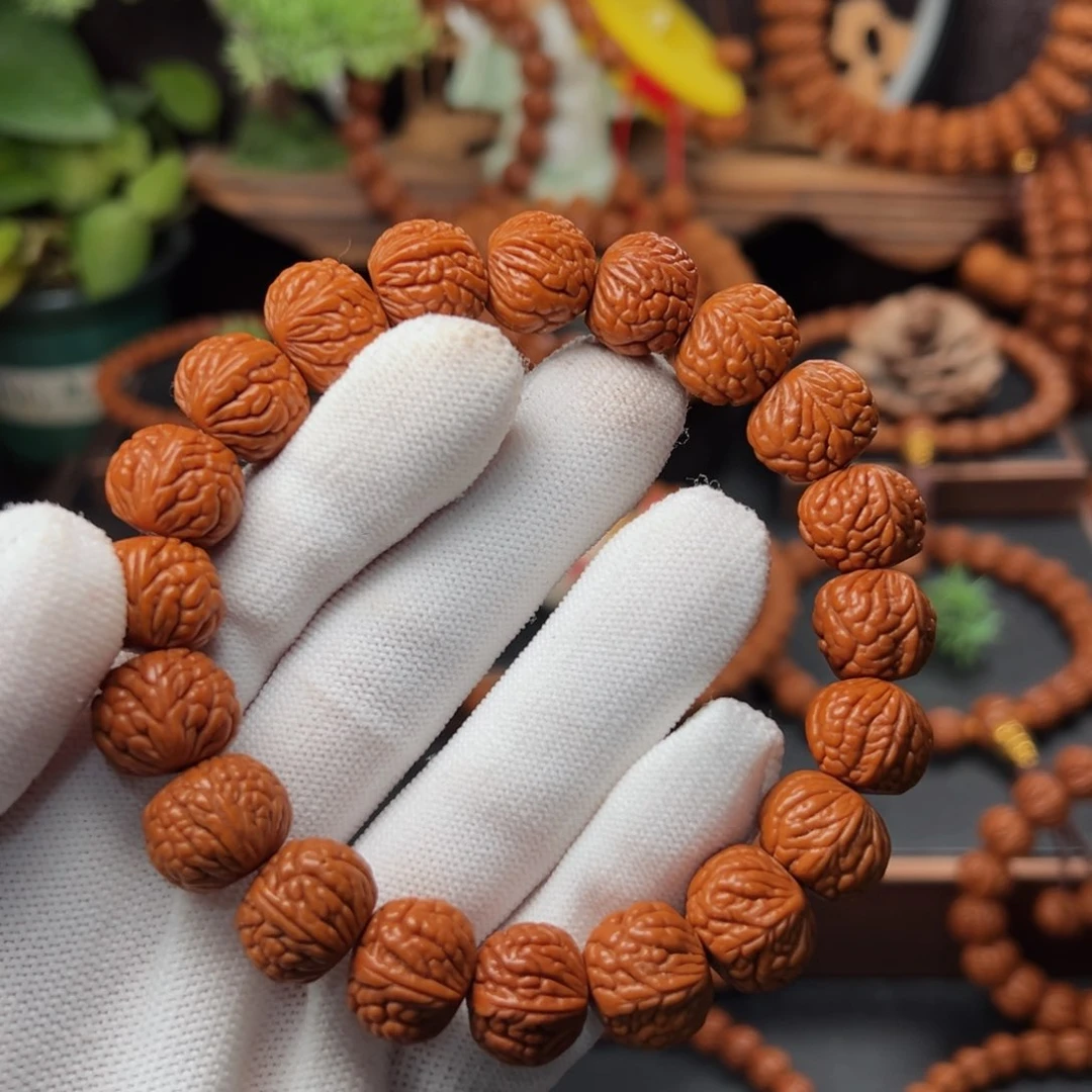 吊坠桃核1.7红皮荔枝手串