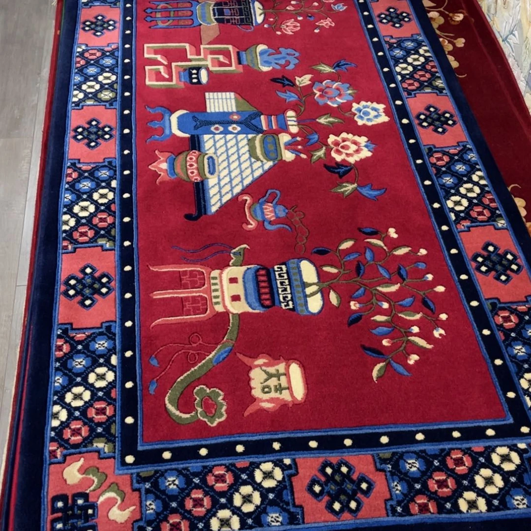 羊毛1×2米纯羊毛特价中式博古毯